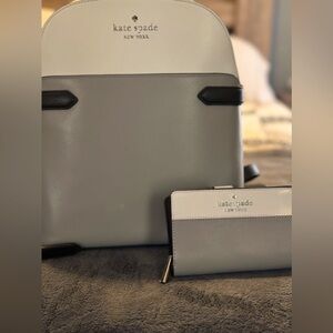 Kate Spade NY Staci Dove Backpack & matching bifold wallet